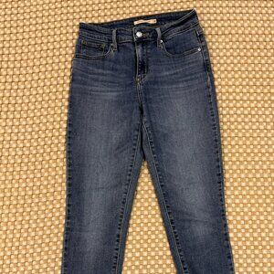 Levi High Rise Skinny Ankle Jeans